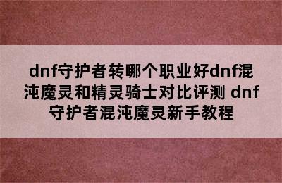 dnf守护者转哪个职业好dnf混沌魔灵和精灵骑士对比评测 dnf守护者混沌魔灵新手教程